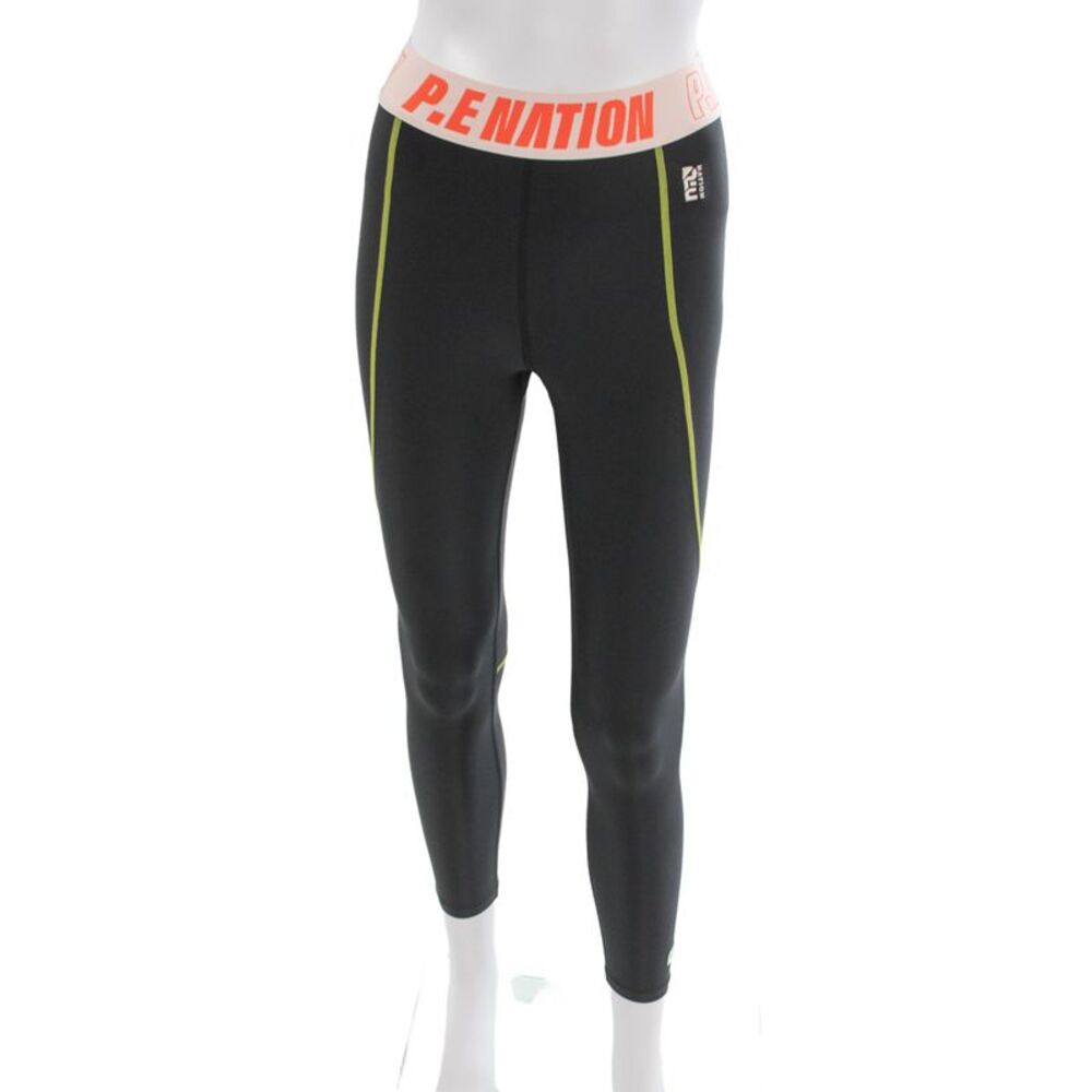 PE Nation Women Black Ankle Leggings Size S